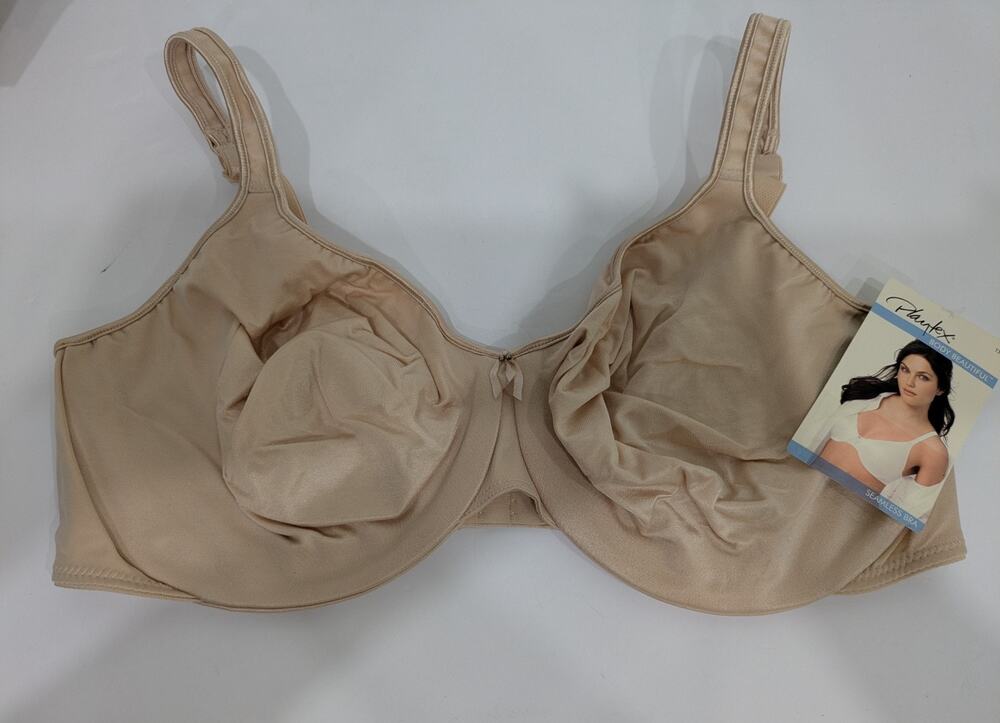 Playtex Body Beautiful Seamless Underwire Bra NWT Nude Beige 42DD Style T324